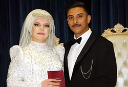 Almanya'dan gelip Ecrin ismini alan Jessica, Tokatlı Tamer ile evlendi