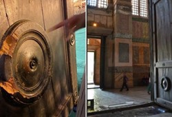 Ayasofya'nın kapısını kıran şahsa verilen ceza gündem oldu