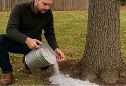Ağaç köküne bir kova döktü, yazın dallar meyveden kırıldı