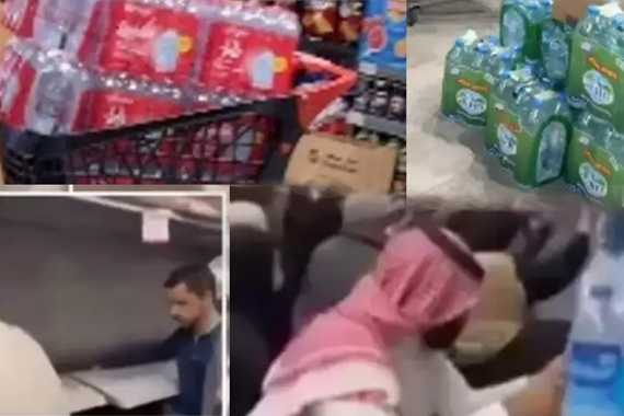 10 günlük yiyeceğin kaldığı şehirde panik havası! Rafları Boşaltırken Birbirlerini Ezdiler