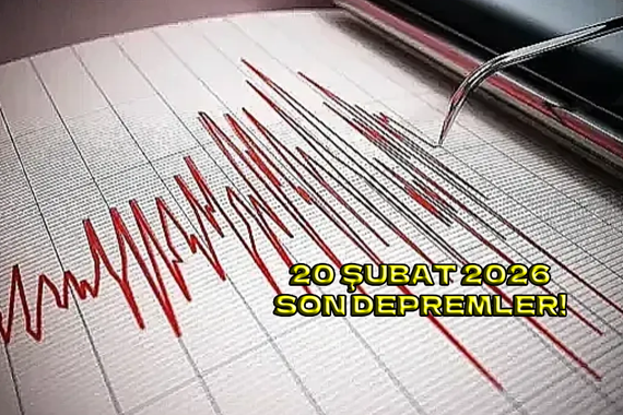 Az önce deprem nerede oldu? Kandilli Rasathanesi SON DEPREMLER 20 ŞUBAT 2026!