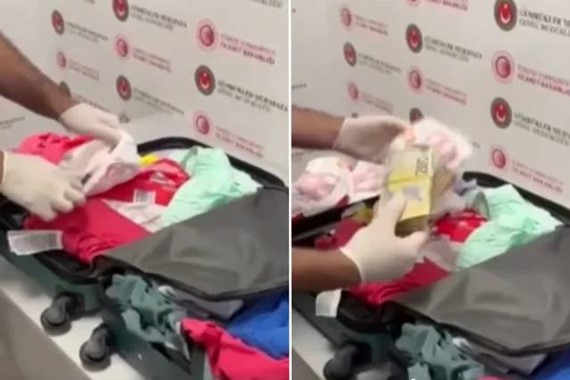 Antalya Havalimanı’nda Akılalmaz Kaçakçılık! Bebek Bezinin İçinden Servet Çıktı