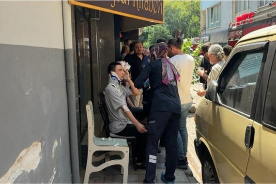 Böcek ilacı sıkıldığı sırada patlama! Ekipler seferber oldu