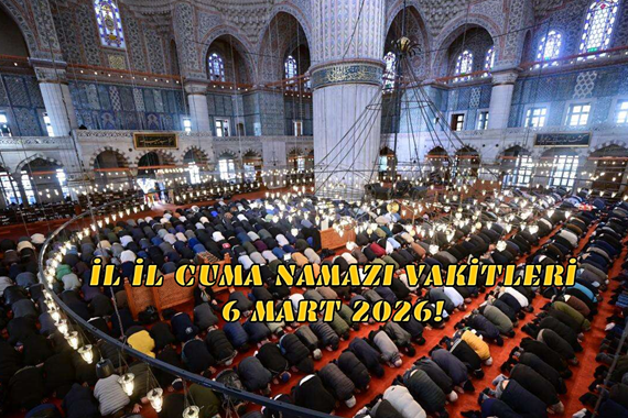 Cuma namazı saat kaçta 6 Mart 2026? İstanbul, Ankara, İzmir Cuma Namazı Saatleri!