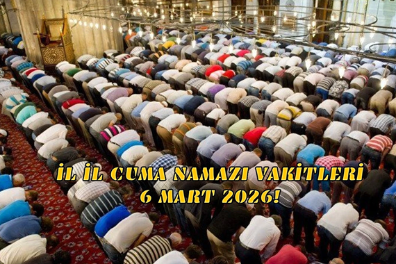 Cuma namazı saat kaçta 6 Mart 2026? Sivas, Tokat, İzmit Cuma Namazı Saatleri!
