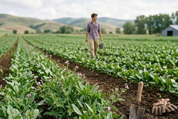 Doğadan koparana ceza, tarlasına ekene servet yağıyor