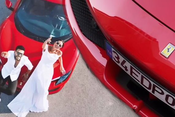 Engin Polat ve Dilan Polat'ın Kırmızı Lüks Ferrarisi Satışta! İlandaki Fiyat Dudak Uçuklattı