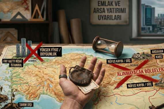 Arsa Alırken Dikkat! Paranızı Çöpe Atmayın: İşte Yatırım Yapılmayacak Şehirler ve Bölgeler