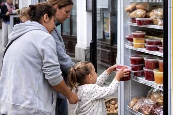 İhtiyaç sahipleri için yeni çözüm: Sokaklardaki buzdolaplarından ücretsiz gıda alınabilecek
