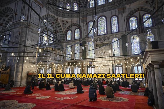 İstanbul'da Cuma Namazı Kaçta Okunuyor? Ankara, İzmir Cuma Namazı Saatleri 17 Nisan 2026!