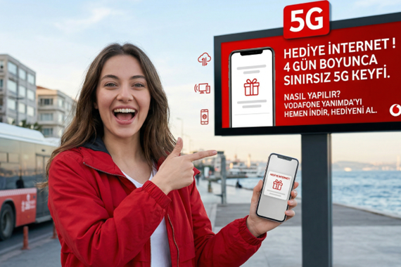 Vodafone’dan Dev 5G Atağı! 4 Gün Boyunca Sınırsız Hediye İnternet Nasıl Alınır?