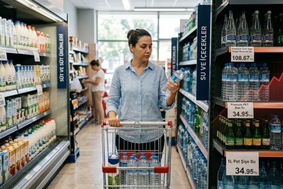 Su sütten pahalı hale geldi! Premium suların litresi 100 TL'yi aştı