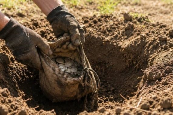 Tarlasında gezerken servet sahibi oldu: Dev hazineyi buldu