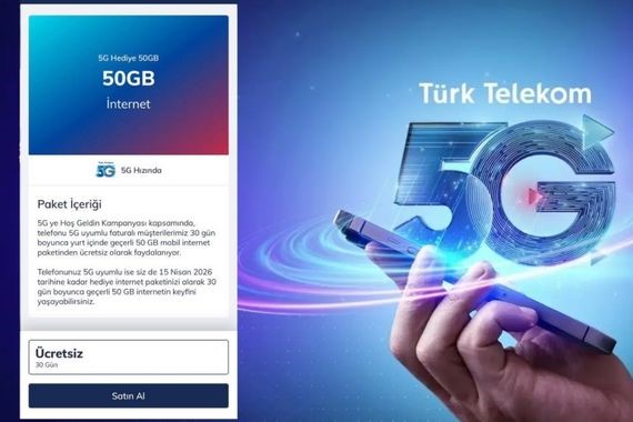 Türk Telekom 50 GB hediye nasıl alınır? Türk Telekom Bedava 50 GB İnternet Kazanma Yolları