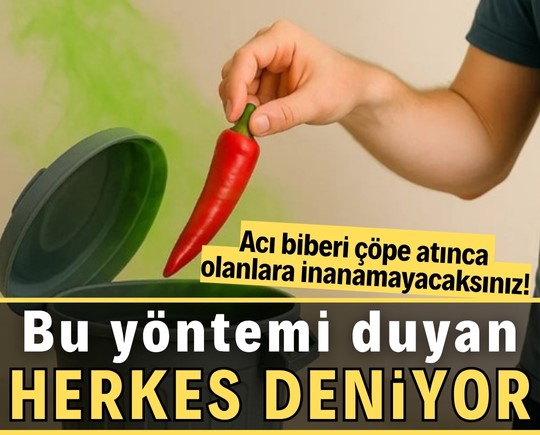 Acı biberi çöpe atınca olanlara inanamayacaksınız! Bu yöntemi duyan herkes deniyor…