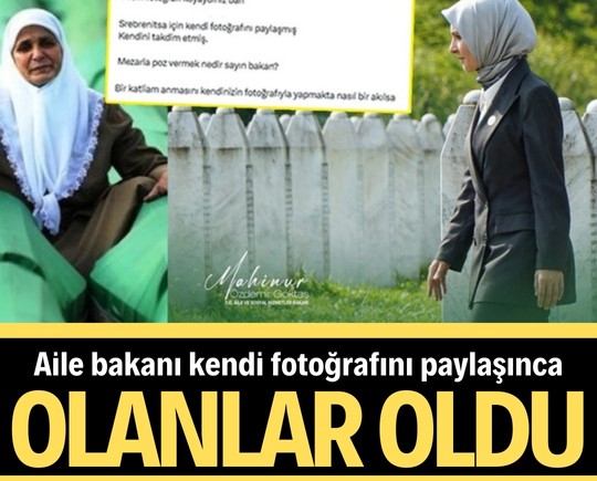 Aile bakanı kendi fotoğrafını paylaşınca olanlar oldu