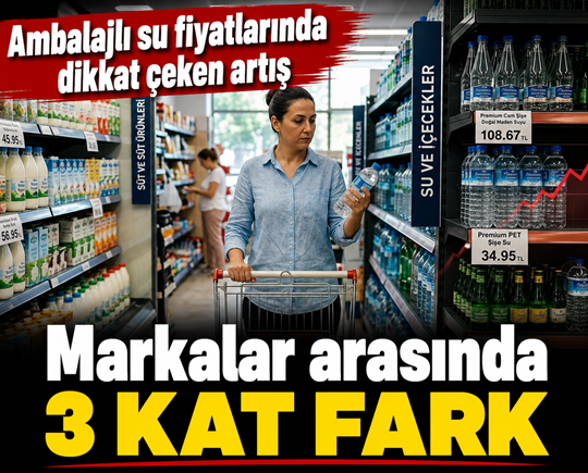 Ambalajlı su fiyatlarında dikkat çeken artış: Markalar arasında 3 kat fark
