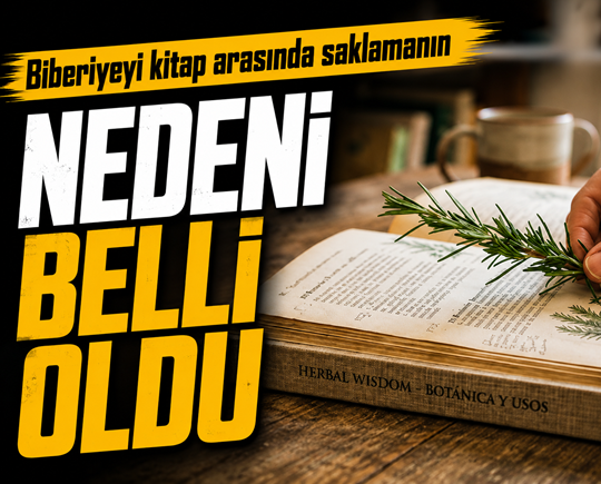 Biberiyeyi kitap arasında saklamanın nedeni belli oldu