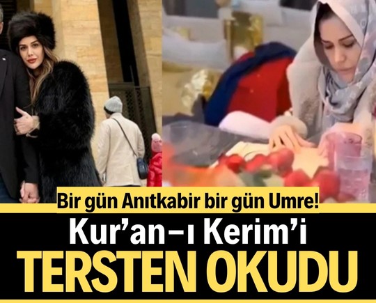 Bir gün Anıtkabir bir gün Umre! Kur’an-ı Kerim’i tersten okudu
