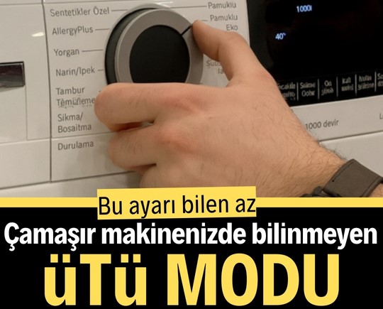 Bu ayarı bilen az: Çamaşır makinenizde bilinmeyen ütü modu