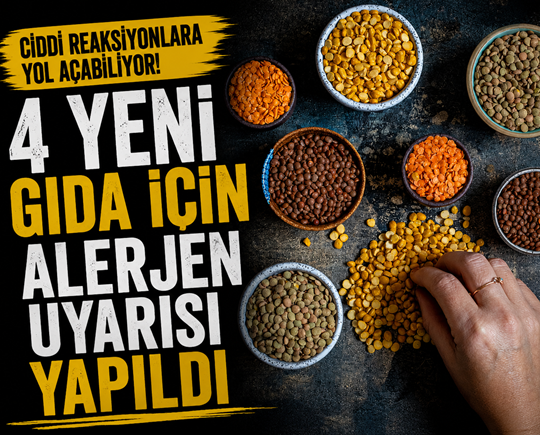 Ciddi reaksiyonlara yol açabiliyor! 4 yeni gıda için alerjen uyarısı yapıldı