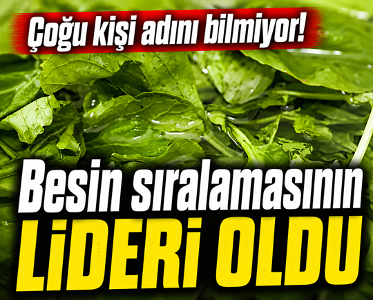Çoğu kişi adını bilmiyor! Besin sıralamasının lideri oldu