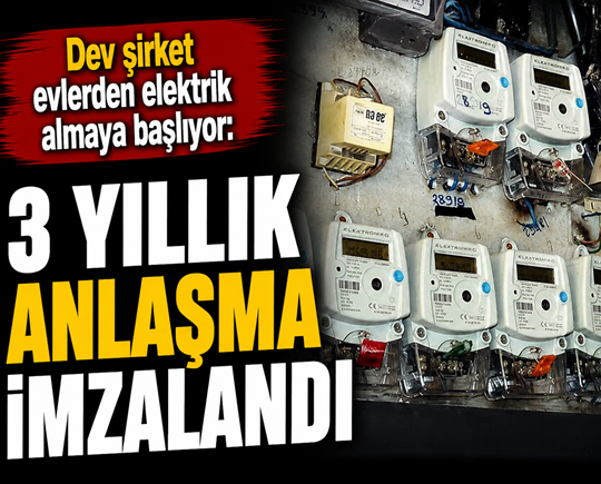 Dev şirket evlerden elektrik almaya başlıyor: 3 yıllık anlaşma imzalandı