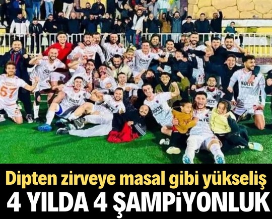 Dipten zirveye masal gibi yükseliş: 4 yılda 4 şampiyonluk!