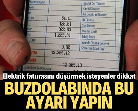 Elektrik faturasını düşürmek isteyenler dikkat! Buzdolabında bu ayarı yapın