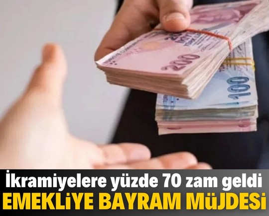 Emeklilere bayram müjdesi! İkramiyelere yüzde 70 zam geldi!