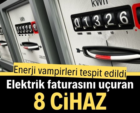 Enerji vampirleri tespit edildi! Elektrik faturasını uçuran 8 cihaz