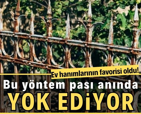 Ev hanımlarının favorisi oldu! Bu yöntem pası anında yok ediyor