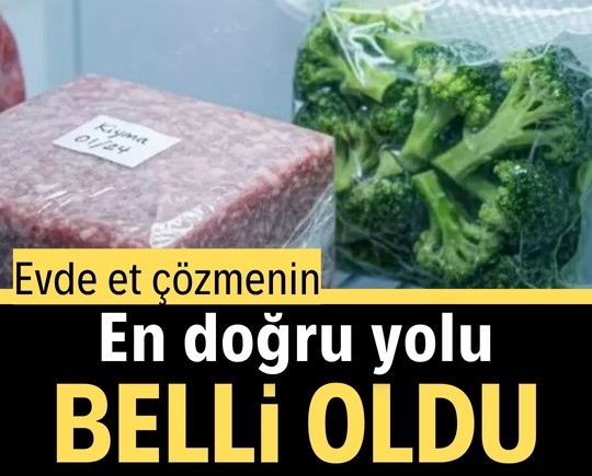 Evde et çözmenin en doğru yolu belli oldu