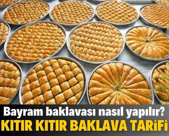 Evde kolay baklava tarifi: Cevizli ve şerbetli bayram baklavası nasıl yapılır?