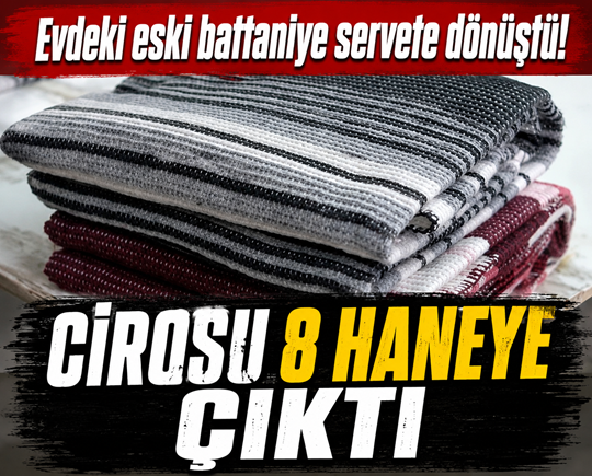 Evdeki eski battaniye servete dönüştü! Cirosu 8 haneye çıktı