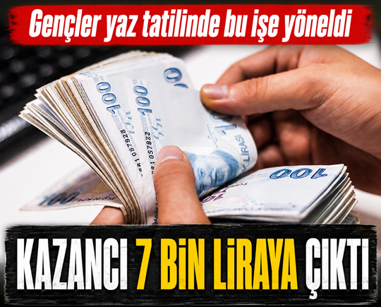 Gençler yaz tatilinde bu işe yöneldi! Kazancı 7 bin liraya çıktı