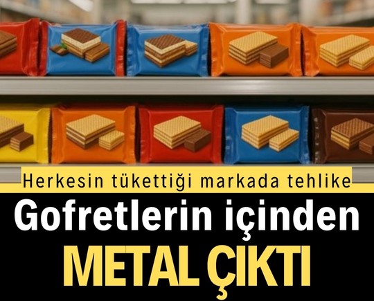 Herkesin tükettiği markada tehlike: Gofretlerin içinden metal çıktı