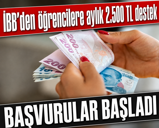 İBB’den öğrencilere aylık 2.500 TL destek: Başvurular başladı