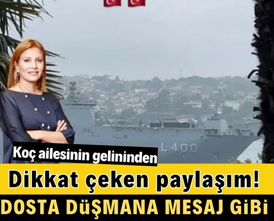 Koç ailesinin gelininden dikkat çeken paylaşım! Dosta düşmana mesaj gibi