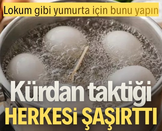 Lokum gibi yumurta için bunu yapın: Kürdan taktiği herkesi şaşırttı