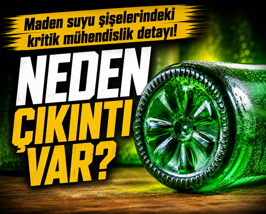 Maden suyu şişelerindeki kritik mühendislik detayı! Neden çıkıntı var?