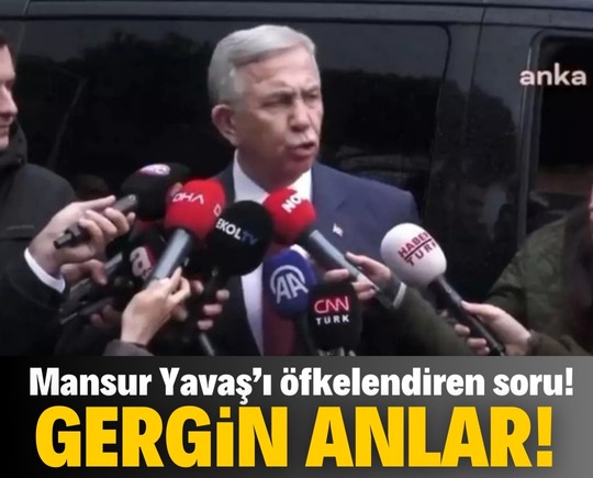 Mansur Yavaş’ı öfkelendiren soru! Basın toplantısında gergin anlar!
