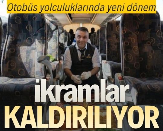 Otobüs yolculuklarında yeni dönem: İkramlar kaldırılıyor