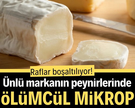 Raflar boşaltılıyor! Ünlü markanın peynirlerinde ölümcül mikrop!