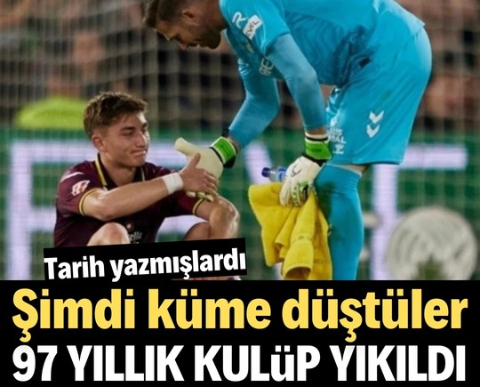 Tarih yazmışlardı, şimdi küme düştüler! 97 yıllık kulüp yıkıldı