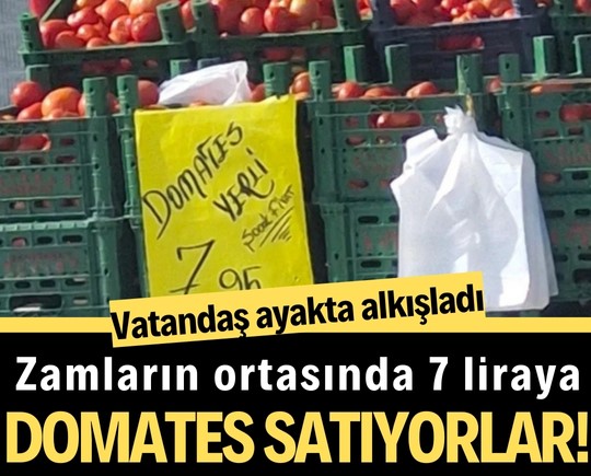 Vatandaş ayakta alkışladı: Zamların ortasında 7 liraya domates satıyorlar!