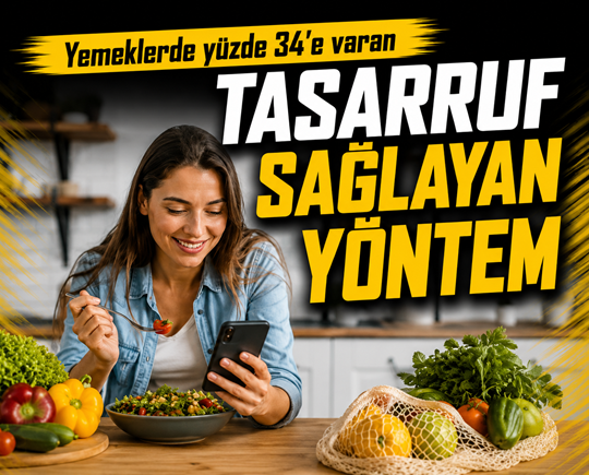 Yemeklerde yüzde 34'e varan tasarruf sağlayan yöntem